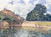 Alfred Sisley Bridge at Hampton Court, oil painting